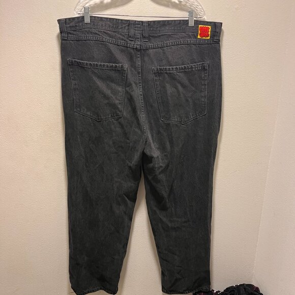 Empyre Men's Black Skater Baggy Jeans Size 40 - Picture 2 of 8